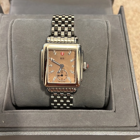 Michele watch deco 16 diamond dial womens watch - Picture 5 of 7